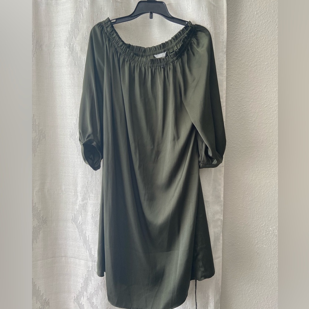 Small olive green dress
